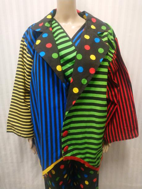 3-dielny kostým klaun-šašo, konfetti, m-xl,
