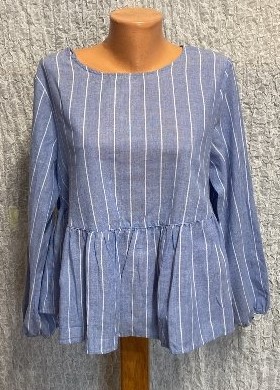 Plátená blúzka s volánom, m