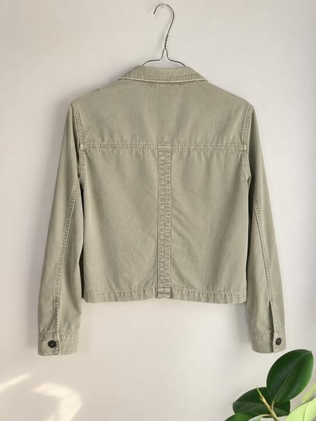 Pull&bear zelena khaki bundicka denimova, pull&bear,s