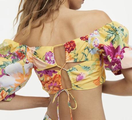 Top s viazaním na chrbáte, h&m,m