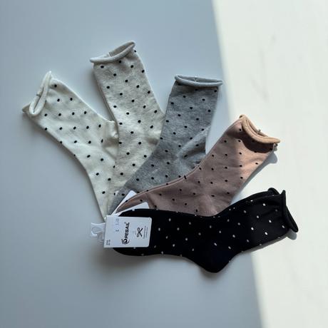 Dámske bodkované ponožky so zdravotnou gumičkou, 35 - 42