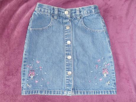 Riflová suknička, outfit,110