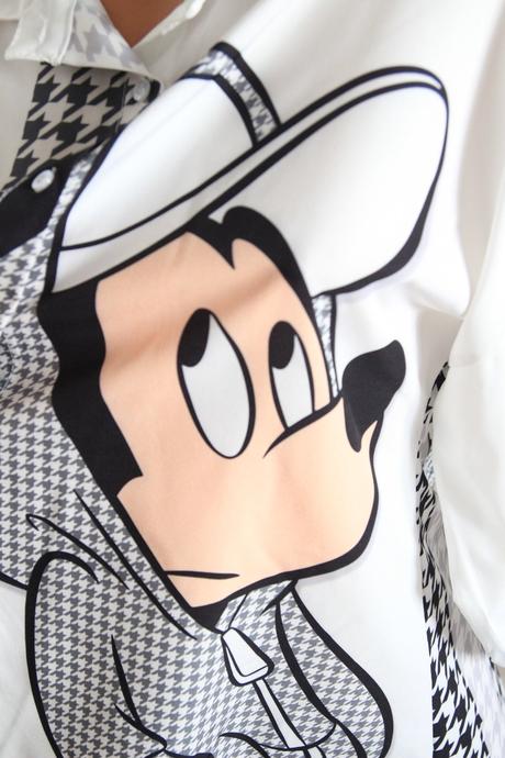 Oversize košeľa, mickey mouse, l/xl, l