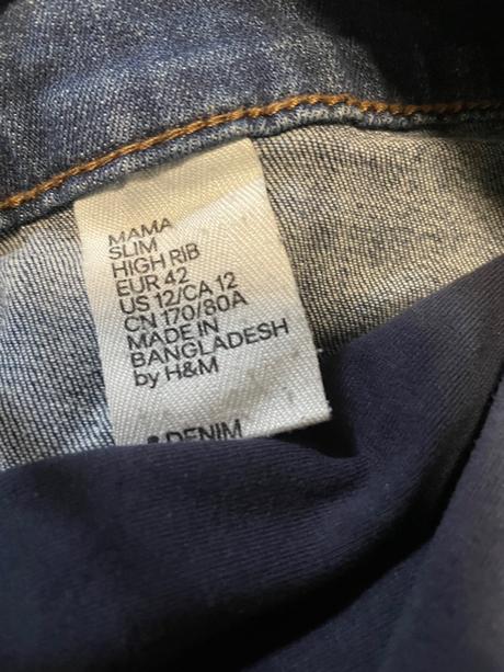 Tehotenské rifle, h&m,42