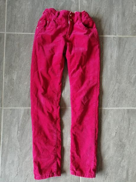 Zateplené ružové nohavice v152, 152