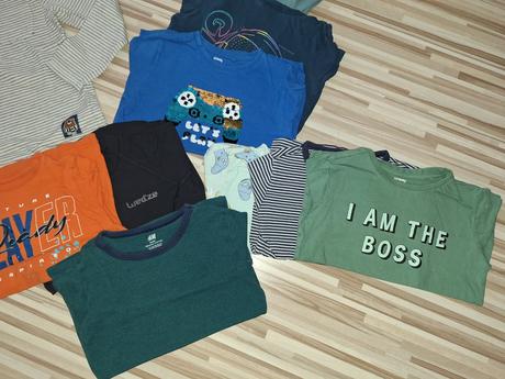 Tričko dlhý rukáv 19ks, 122–134