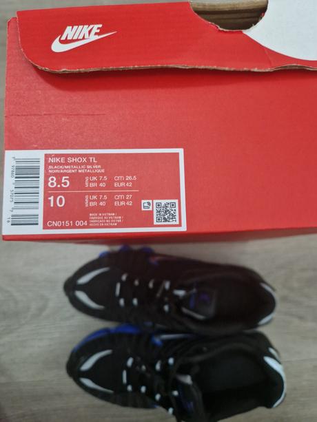 Nike shox tl blck/slvr/bl č.42, nike,42
