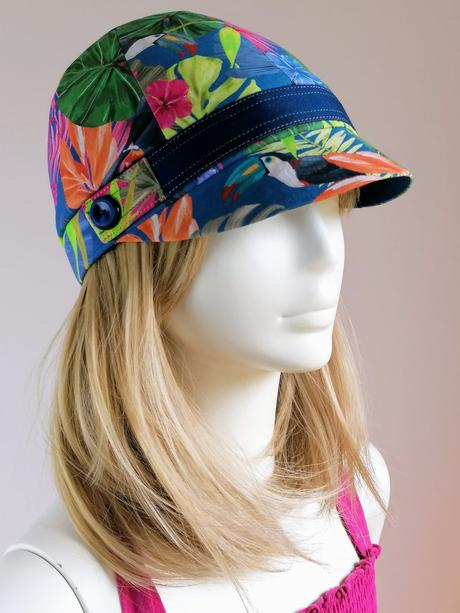 Letná čiapočka so šiltom pre dievčatko 3-7rokov, 104 / 110 / 116 / 122 / 128