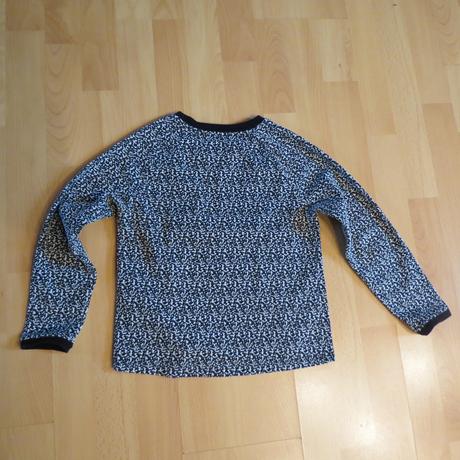 Pulóver čierno bielej farby s mašľou, h&m,122