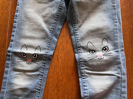 Jegginsy s veselými mačičkami na kolienkach, kiki&koko,122