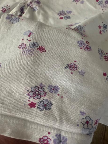 Bavlnené tričko kvietky - top stav, baby club,92