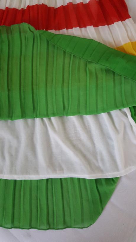 Midi sukna plisovana, s