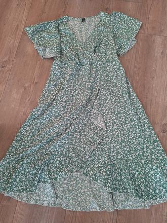 Letne kvetinové midi saty xl, xl