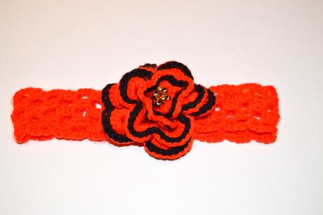 Módne čelenky s kvetom,