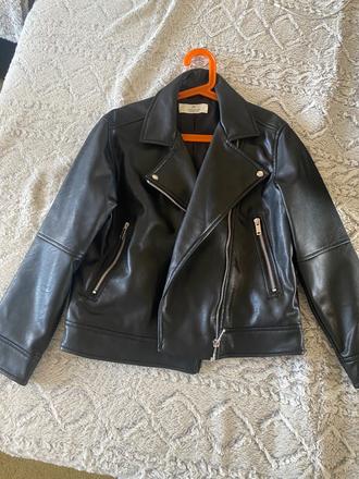 Dievčenská koženka, h&m,140