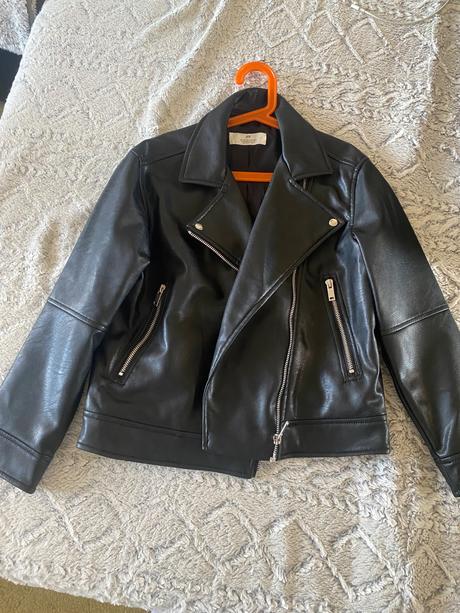 Dievčenská koženka, h&m,140