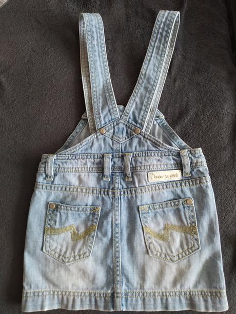 Riflové sukňa s trakmi, zara,104