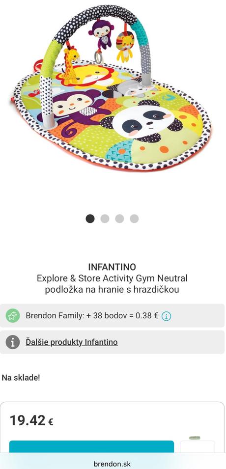 Hraci koberec pre bábätko, 