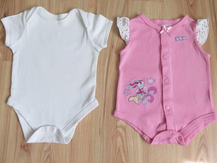 Bodiky s kratkym rukavom 3-6m., 68