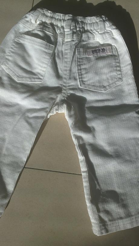 Biele menčestráky,vel.6-12.mes. 68/74, minoti,74