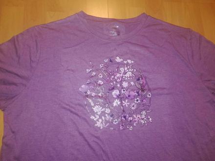 Fialové tričko 3xl, xxxl