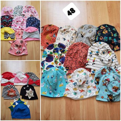 Detské čiapočky-úplne nové,výpredaj, 46 / 48 / 50 / 52