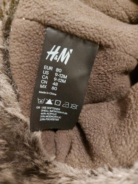 Baranica hm, h&m,80