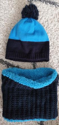 Zimný set čiapka, nákrčnik 2-4roky, topolino,104