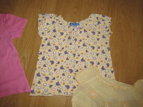 Žlté tričko s motýlikmi v.116, lucky lax,116