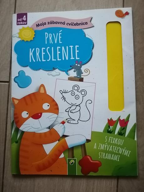Moja zábavná cvičebnica prvé písmená, čísla, kresl,