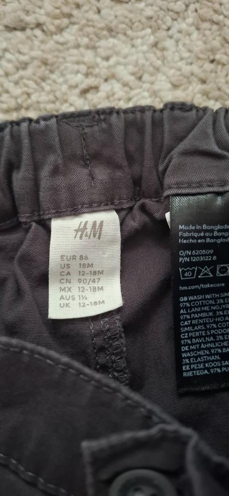 Ľahké nohavice, h&m,86