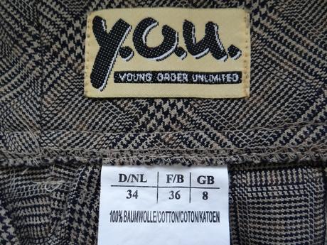 Kockované nohavice, veľ. 34, quelle,xs