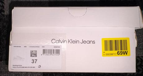 Tenisky calvin klein v.37 čierne s visačkou, 37