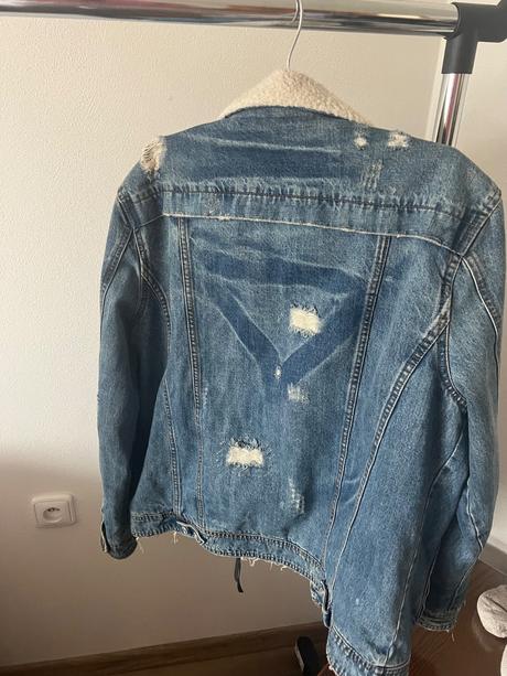 Panska riflova bunda s kozusinkou, amisu,m