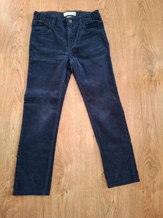 Tmavomodré menčestráky s nastavením v pase134, h&m,134