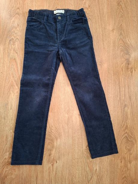 Tmavomodré menčestráky s nastavením v pase134, h&m,134