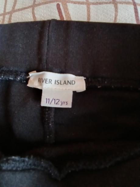 Legíny s koženkou 152. / 11- 12 rokov/, river island,152