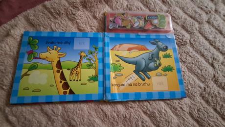 Kniha zvieratká s magnetkami,