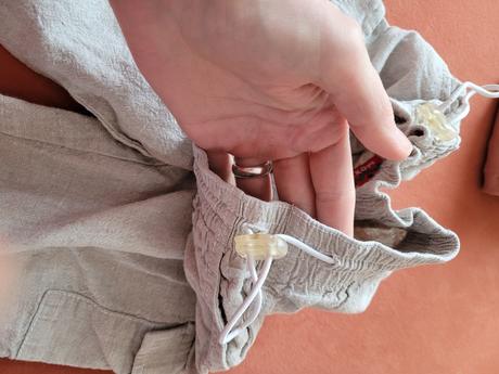 Set ľanové nohavice + 2x body, mexx,92