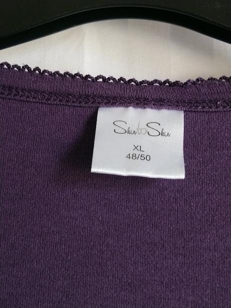 Dámsky fialový top, skir to skir, xxl