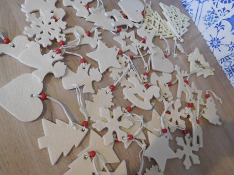 Filcové vianočné ozdoby viac kusov, nové,, 