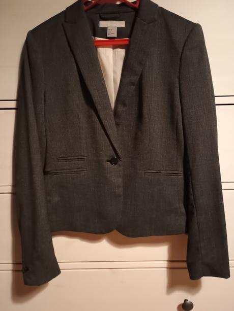 Šedé sako, h&m,s