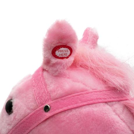 Babymix hojdací koník ružový,