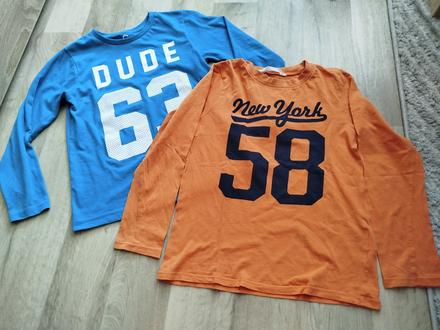 2x tričko, h&m,122