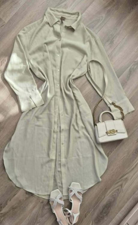 Košeľové šaty, h&m,l