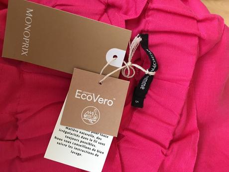 Ľanové nohavice monoprix, s