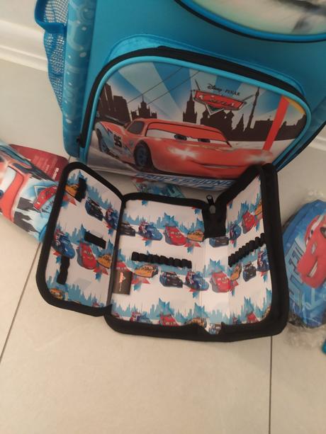 Školská taška mc queen+ peracniky+ vrecko na úbor/, 