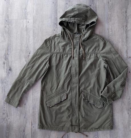 Olivová tenká bunda, clockhouse,xl