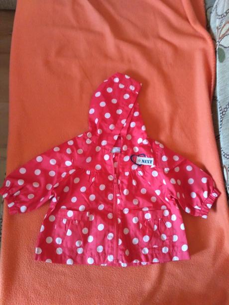 Bodkovaná bundička, vhodná aj do dažďa, next,68