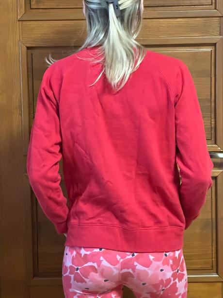 Červená mikina calvin klein, calvin klein,xs